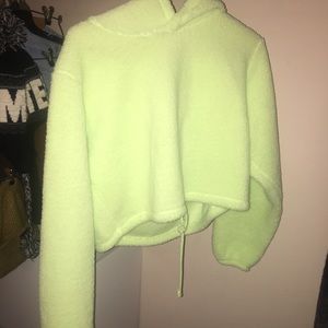 Green Fuzzy Hoodie